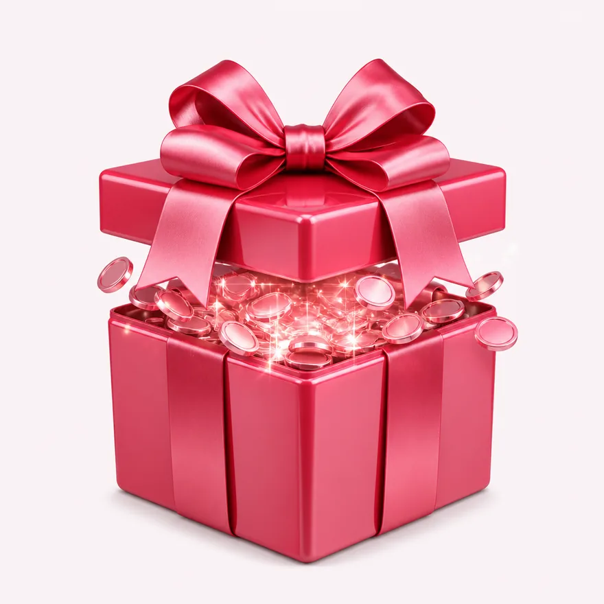 Ribbon-tied gift box — Vegas Hero