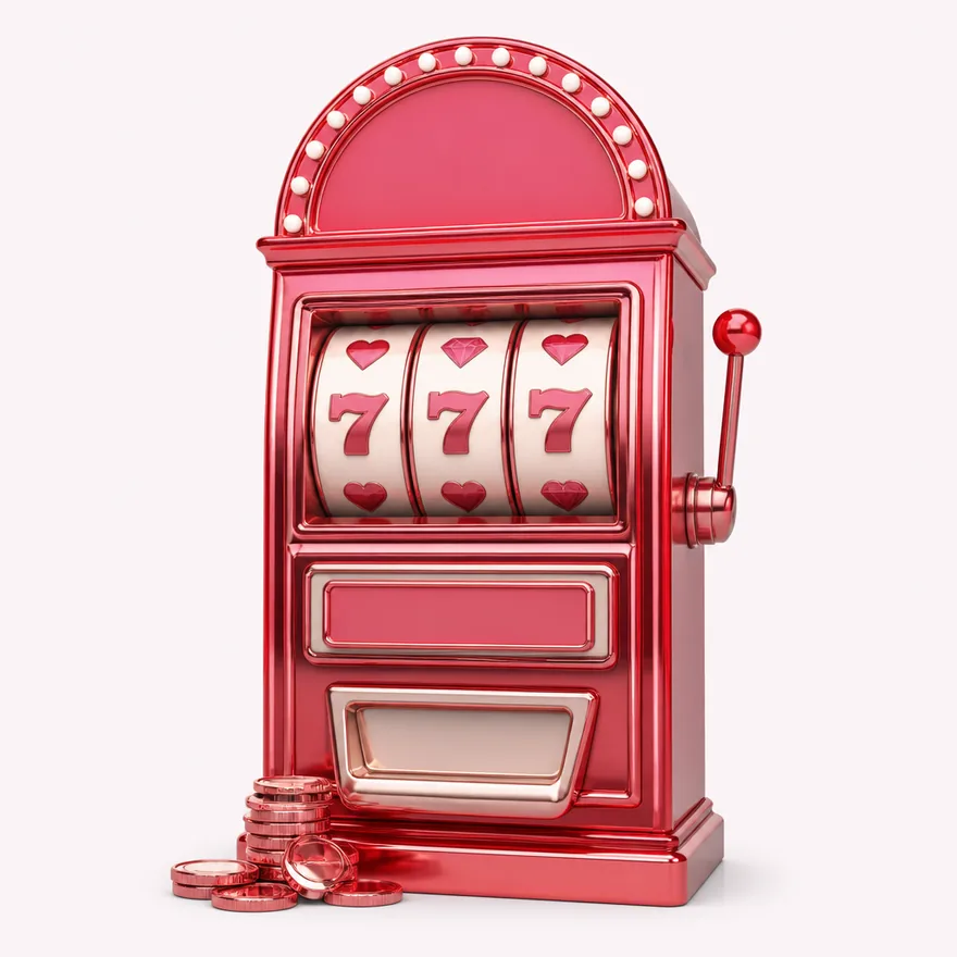 Slot cabinet with marquee — Vegas Hero
