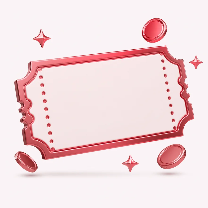 Blank coupon ticket — Vegas Hero