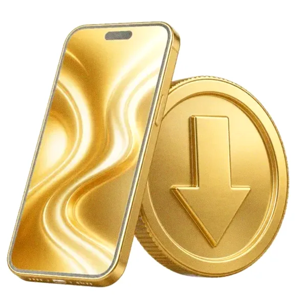 Smartphone and coin — Vegas Hero