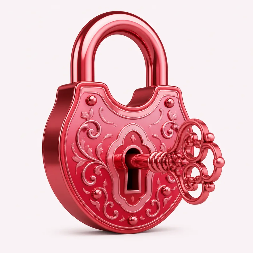 Padlock with key — Vegas Hero