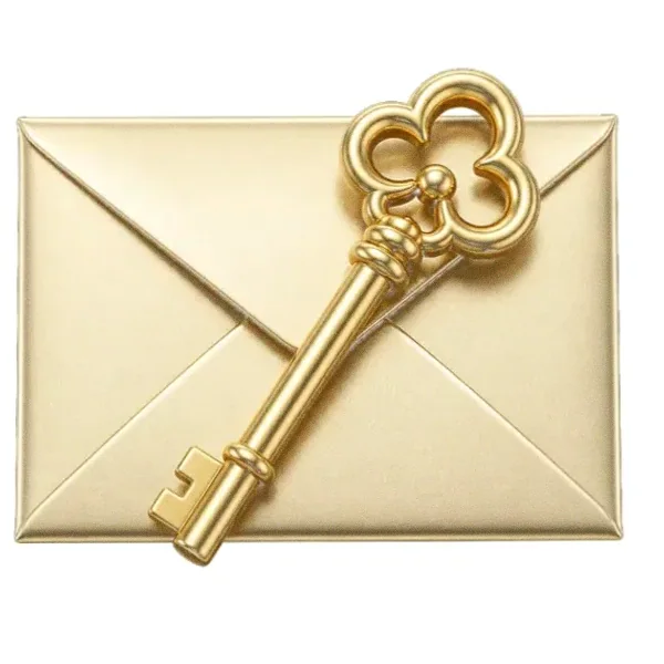Key on envelope — Vegas Hero
