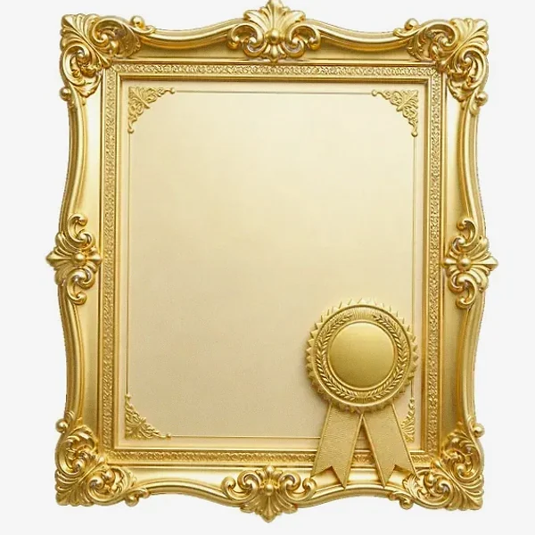 Framed certificate — Vegas Hero
