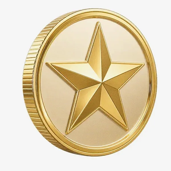 Star-emblem coin — Vegas Hero