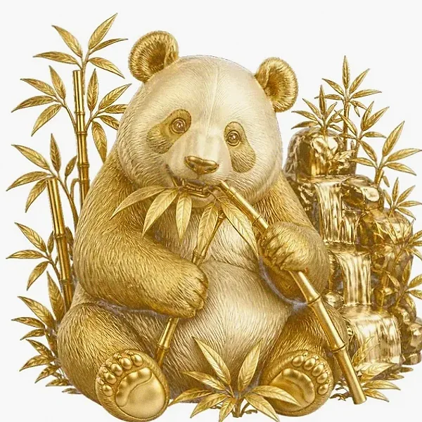Panda eating bamboo — Vegas Hero