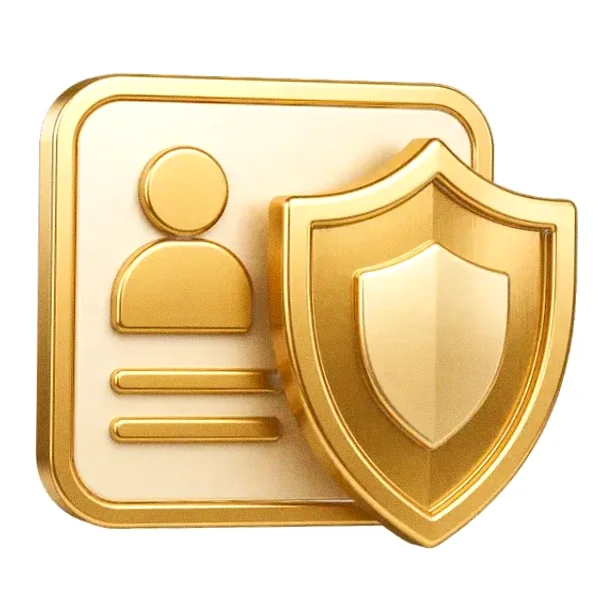 Shield and id card — Vegas Hero